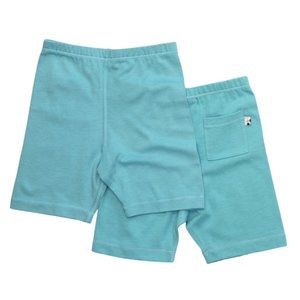 NWT: Basic Comfy Shorts by babysoy in Lake Blue (12-18m)